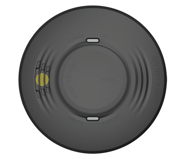 Emerald Hybrid Smoke Alarm Black