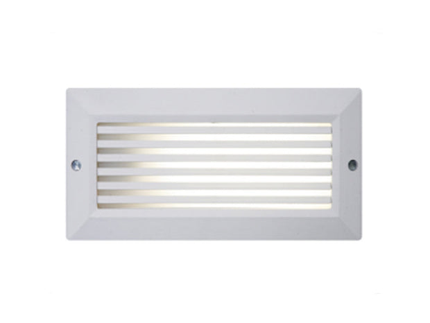 Picasso 6W LED IP54 Grid Polycarbonate Brick Light White