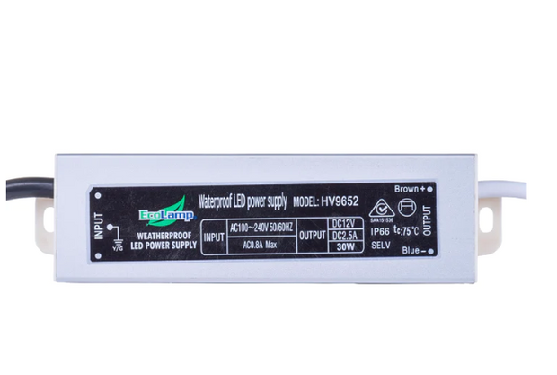 HV9652-12V30W 12VDC LED Weatherproof Driver 30va