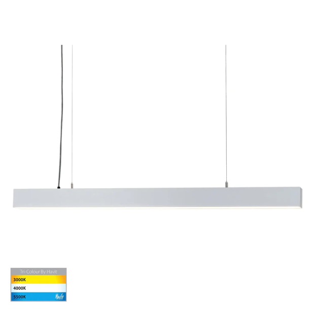 Proline 2400mm Aluminium Dimmable Pendant 110w SMD 5500k