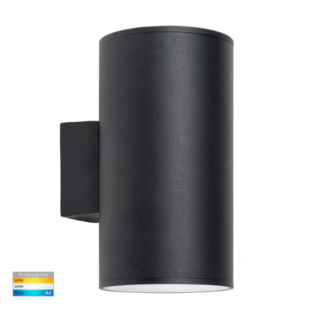 HV3629T-BLK - PORTER Large Black Up & Down LED Wall Light