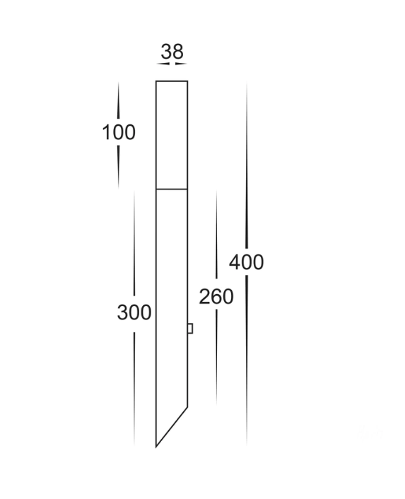 HV1437W Vidro 316 Stainless Steel Spike Light 12V 3000K set of 6