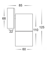 HV1146 Silver Poly Powder Coated Aluminium Spot Light*