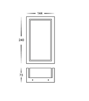 12W CCT Nepean LED IP54 Wall Light - White