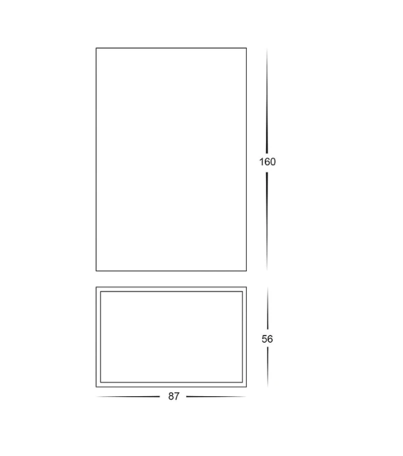 Platz 6w Black Up & Down LED Wall Light Tri