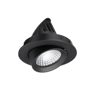 Apex 8w LED 60° Adjustable 97mm Downlight 3000k Black
