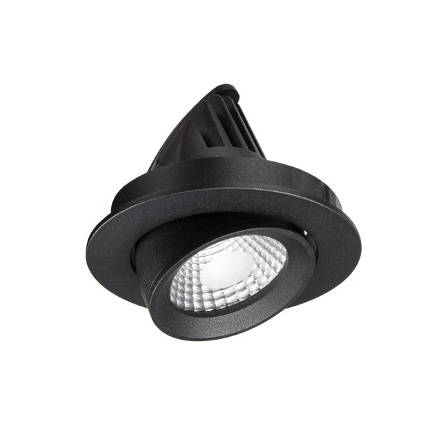 Apex 8w LED 60° Adjustable 97mm Downlight 3000k Black