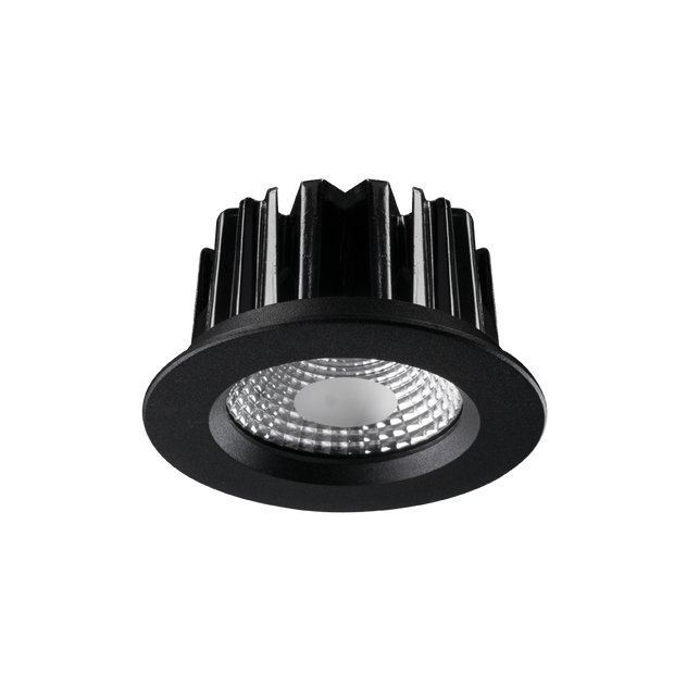 Apex 25w LED 60° 145mm Downlight 3000K Black