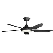 Storm DC 56 Ceiling Fan Black with LED Light
