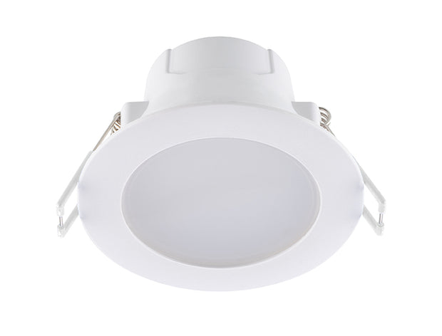 Eko 6w Flush 70mm CCT LED downlight - White