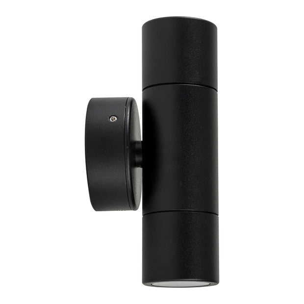 Mini 12v Tivah Up & Down Wall Pillar Light Black with 3w LED MR11