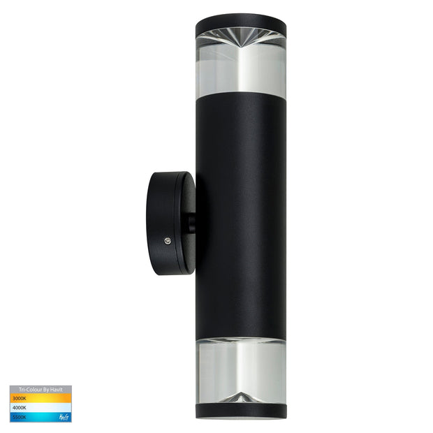 HV1089T-BLK-240V Highlite Up & Down Wall Pillar Light Black