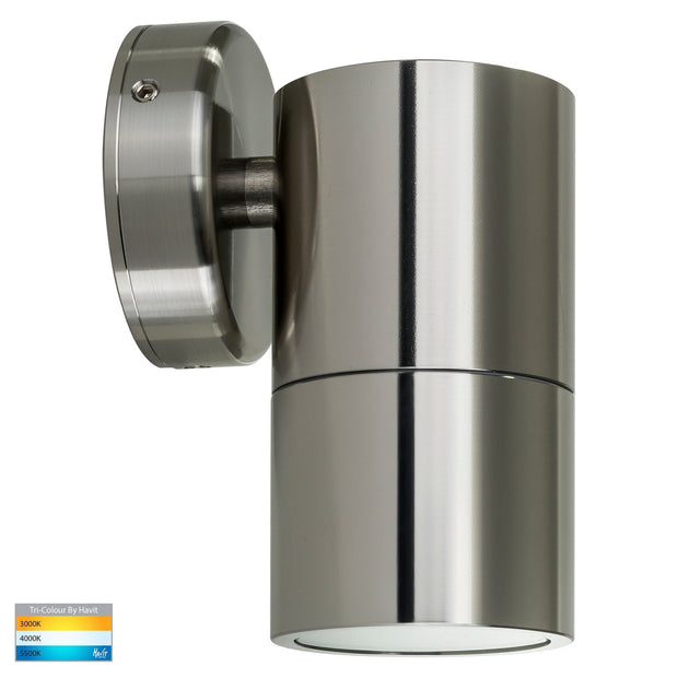 HV1107MR16T Tivah 12v Single Fixed Wall Pillar Light 316 Stainless Steel