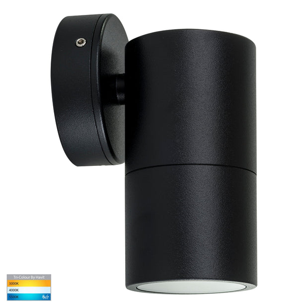 HV1127MR16T Tivah 12v Single Fixed Wall Pillar Light Black