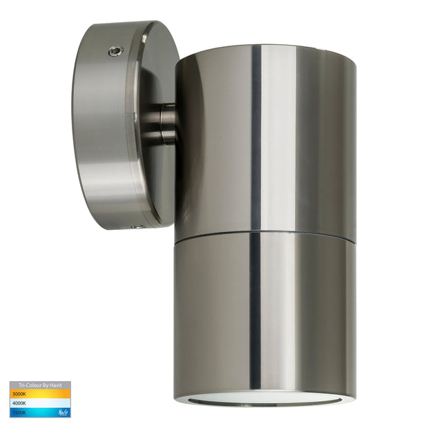 Tivah Single Fixed Wall Pillar Light Titanium Aluminium with 9in1 CCT GU10
