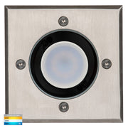 Metro In-ground Up light Square 120mm 316 Stainless Steel 5w GU10 Tri 240v