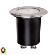 Metro In-ground Up light Round 120mm 316 Stainless Steel 5w RGBW 12v