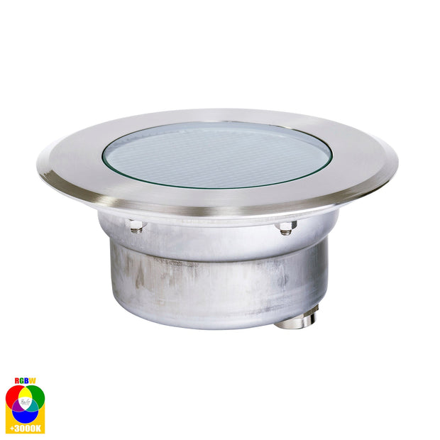 Split In-ground Up light Round 150mm 316 Stainless Steel 5w Built-in RGBW 12v