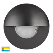 Ollo 5W 3CCT LED 12V Recessed Round Wall / Step Light with Eyelid Graphite