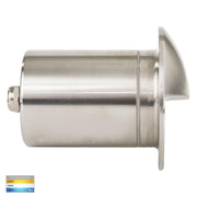 HV19012-SS Ollo step light eyelid tri-colour recessed 316 Stainless Steel - Lighting Superstore