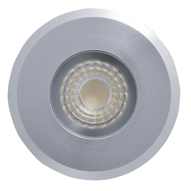 Elite 12v 5w Mini Recessed Deck Light / In-ground Light Silver Aluminium 4000K