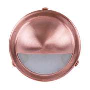 Pinta Surface Mounted 2.3w 3000K 12v Step Light with Large Eyelid Copper Face