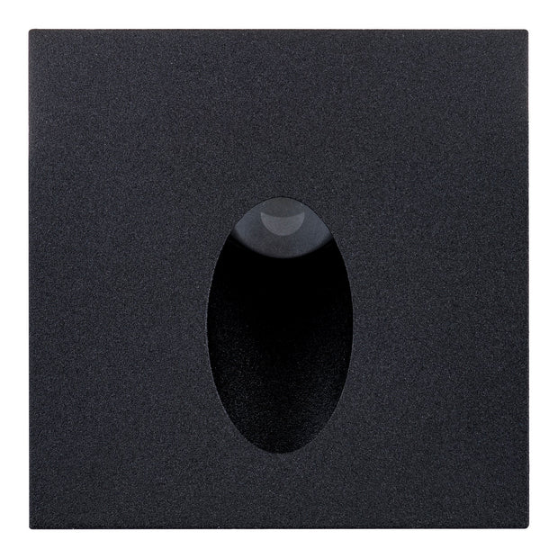 Reces Recessed Square 3w 5500K 12v Step Light Black Aluminium