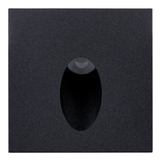 Reces Recessed Square 3w 3000K 12v Step Light Black Aluminium