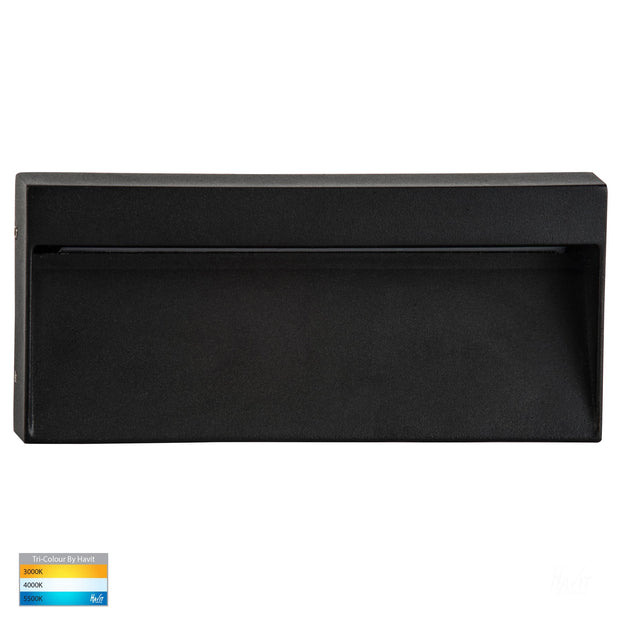 HV3275T-BLK-240V Virsma Rectangular Surface Mounted 6w CCT Step Light Black