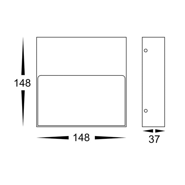 Virsma Square Surface Mounted 4w CCT 12v Step Light White