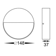 Virsma Round Surface Mounted 4w CCT 12v Step Light White