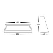 Shim Rectangular Surface Mounted 12w CCT Step Light White