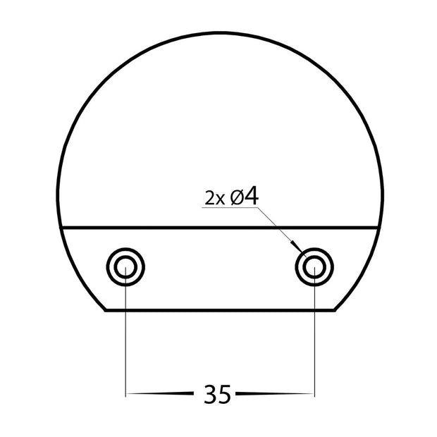 Occhio 3W 3CCT 12V Surface Mounted IP65 Eyelid Step Light Polished 316 Stainless Steel