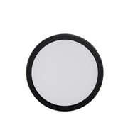 200mm Round Poly Powder Coated Black Oyster Light 10w Tri Colour