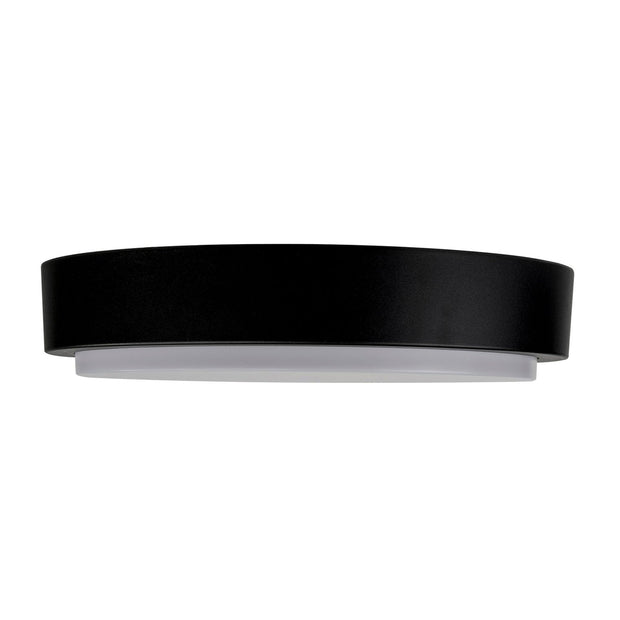 370mm Round Black Oyster Light 30w Tri Color