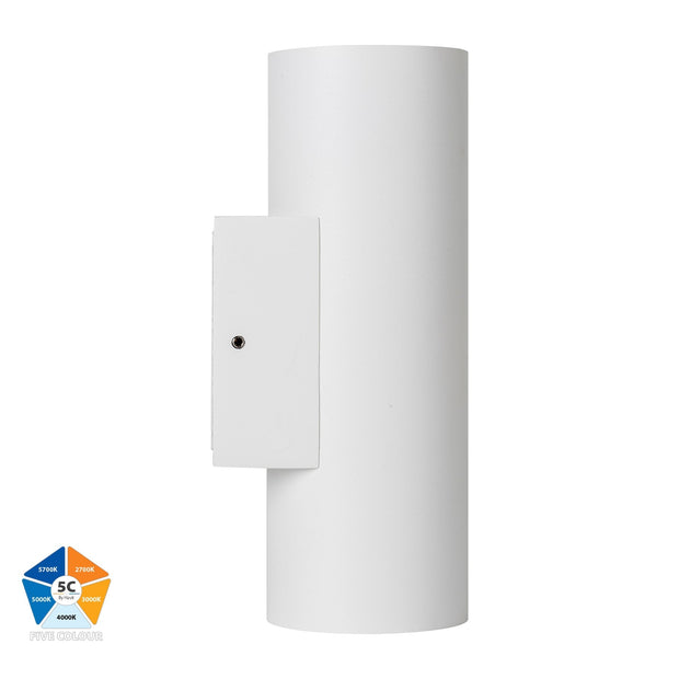Aries 2x6W 5CCT LED Up/Down Wall Light White