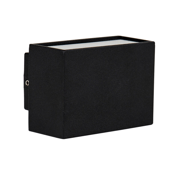 Mini Blokk Mini Up and Down Square Wall Light Black 2 x 3w Built-in LED 3000k