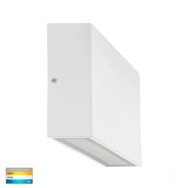 Essil Surface Mounted Wall Light White 6w Built-in Tri 12v
