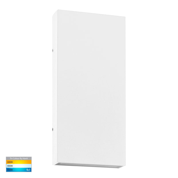 Essil White Surface Mounted Up and Down Dimmable Wall Light 2x6w Built-in