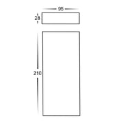 Essil White Surface Mounted Up and Down Wall Light 2x6w Built-in 12v