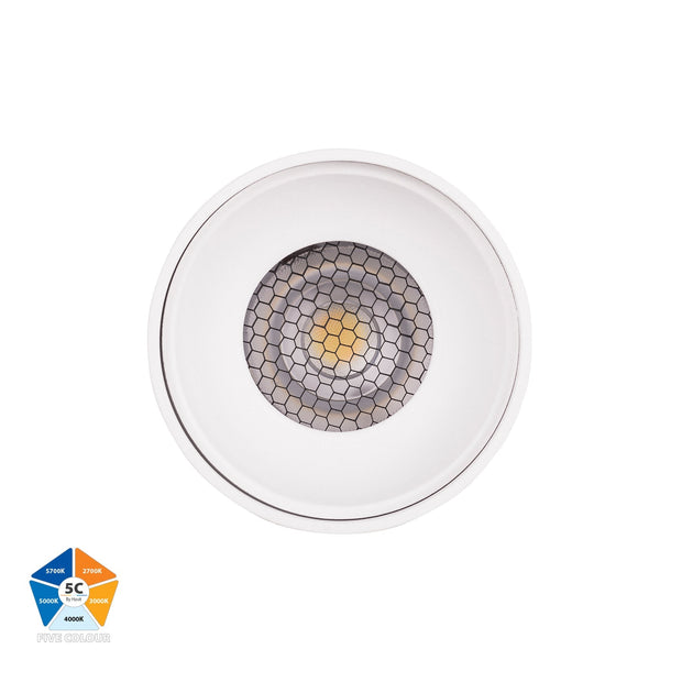 Nella 7W 5CCT LED Surface Mounted Downlight Long White