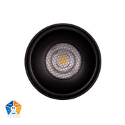 Nella 12w 5CCT Surface Mounted Round Downlight Long Black