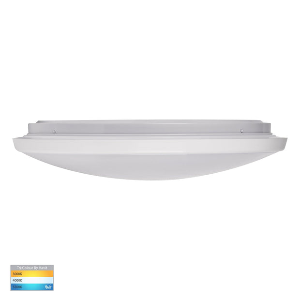 Ostron 28w CCT LED Dimmable 396mm Oyster Light White