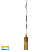 Willow 5W MR16 CCT LED IP65 Pendant Solid Brass