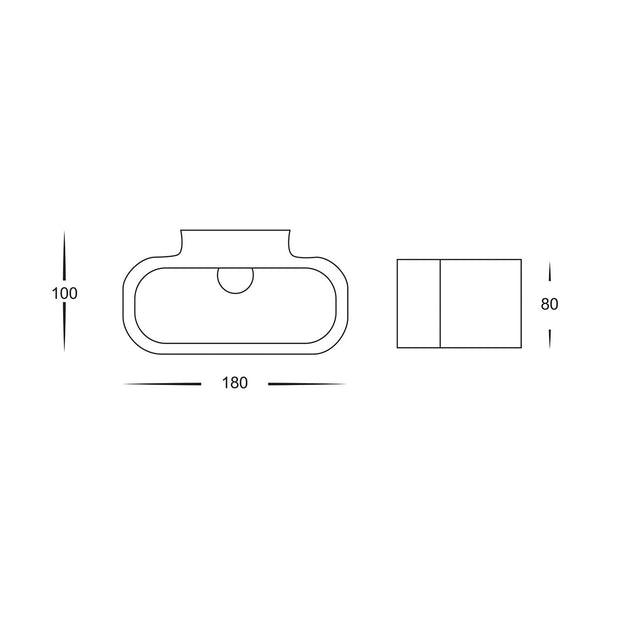 Concept 2w 5500K Plaster Wall Light