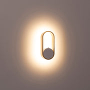 Ovale 7W CCT Dimmable LED Wall Light White and Brass