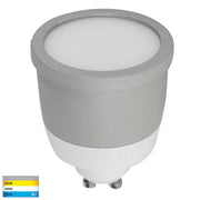 Lexan White Surface Mounted Round Polycarb Downlight 9in1 GU10 TRI Colour