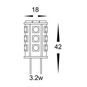 LED Bi Pin Tower Warm White 3.2w - Lighting Superstore