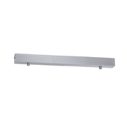 500mm Surface Mounted Rectangular 2 Light Canopy White