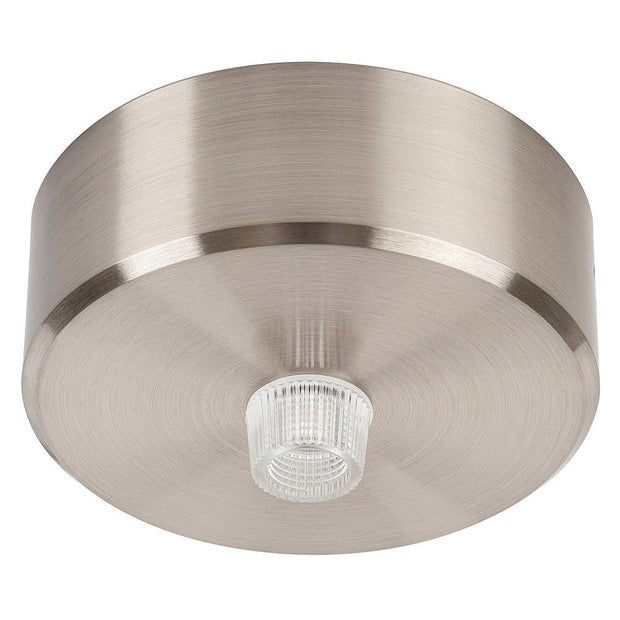 70mm Surface Mounted Round Single Canopy Satin Chrome